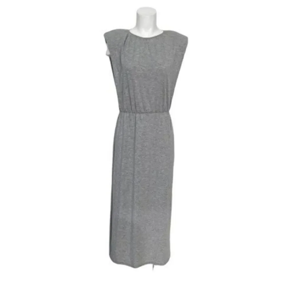 Wayf Luisa Gray Jersey MIDI Dress size 8 NWT